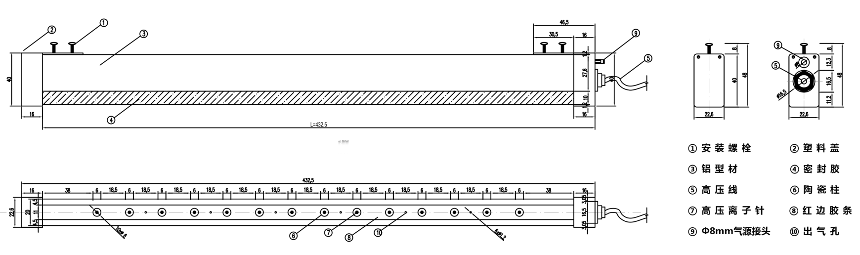 KP506A產品尺寸 KP506A產品尺寸